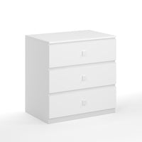 3 Drawer White
