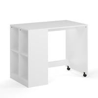 Mid Sleeper, Desk, Drawers Bundle - White