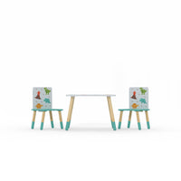 Dino Pattern Table and Chairs