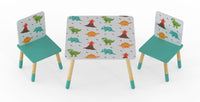 Dino Pattern Table and Chairs