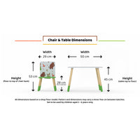 Gruffalo Pattern Table & Chairs