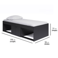 Low Single 3ft Cabin Bed BLACK