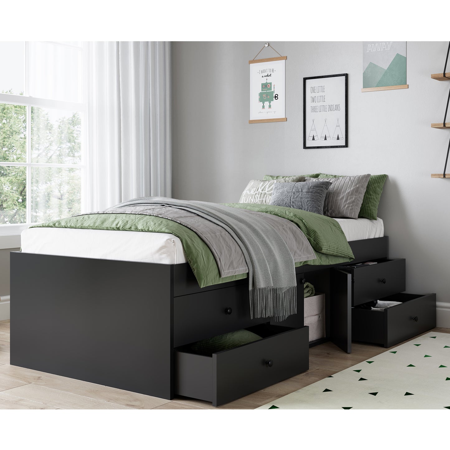 Captain's Single 3ft Cabin Bed BLACK