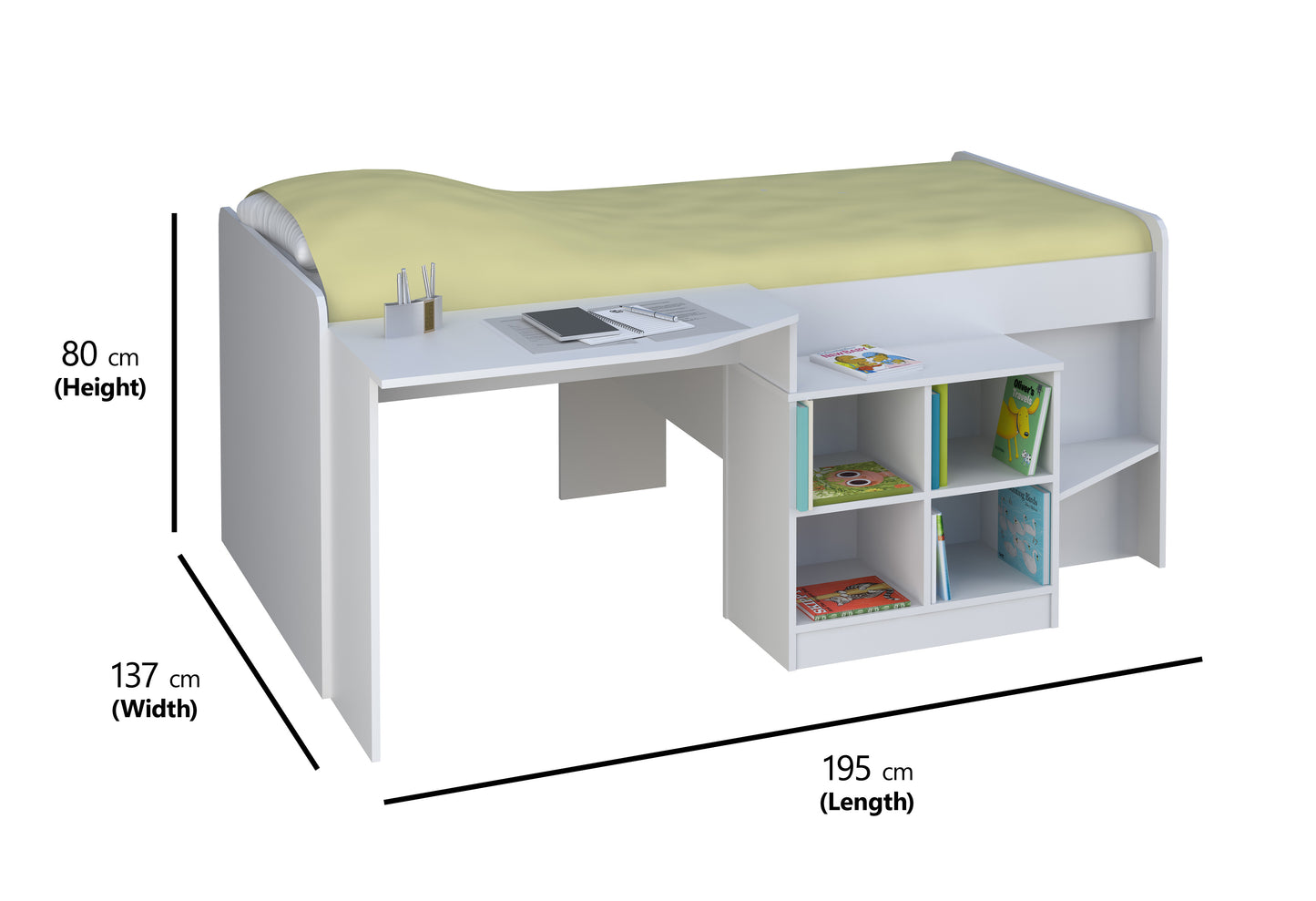 Pilot Cabin Bed White
