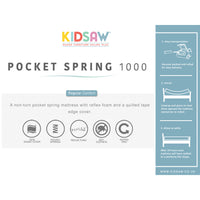 Kidsaw Pocket Sprung Single 3ft Mattress