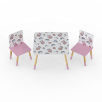 Peppa Pig Pattern Table and Chairs