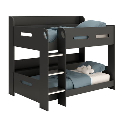 Bunk Bed 01 with shelf storage in Anthracite