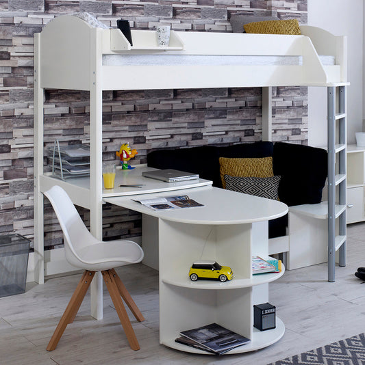 Kids Avenue Loft Bed featuring Sofa-Bed and Pull Out Desk - Noah D