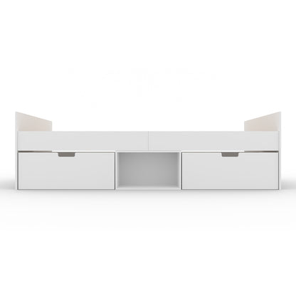 Flash Single 3ft Cabin Bed with 2 Drawers WHITE