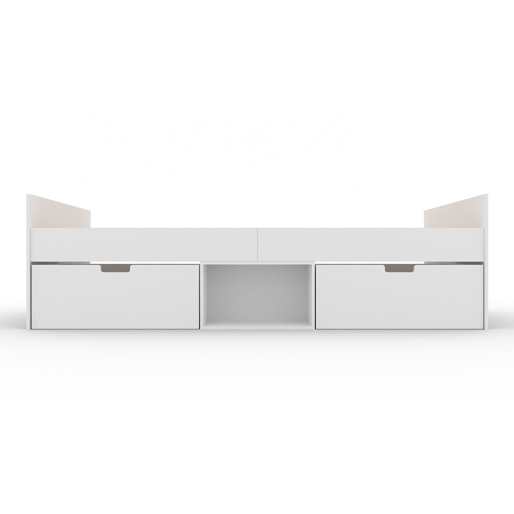 Flash Single 3ft Cabin Bed with 2 Drawers WHITE