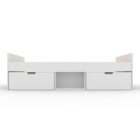 Flash Single 3ft Cabin Bed with 2 Drawers WHITE