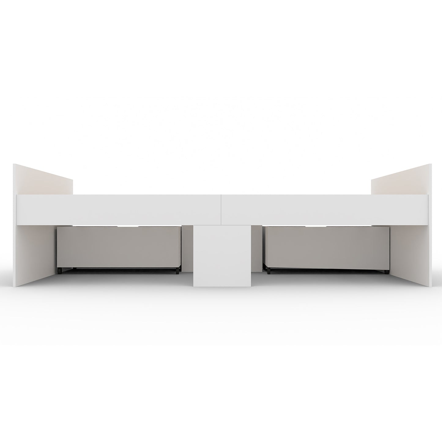 Flash Single 3ft Cabin Bed with 2 Drawers WHITE