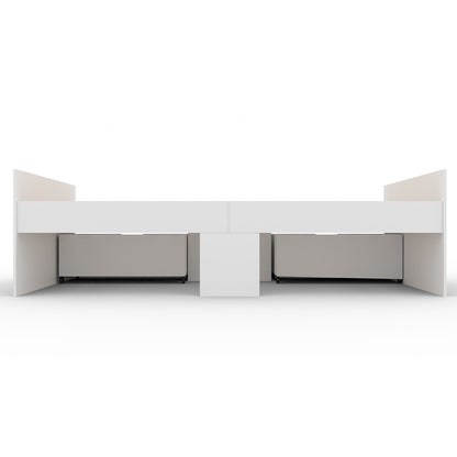 Flash Single 3ft Cabin Bed with 2 Drawers WHITE