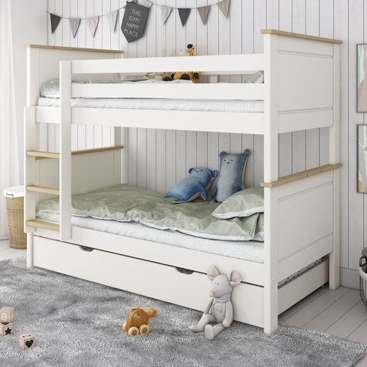 Heritage Bunk Bed Featuring Optional Trundle Bed/Drawer - Kids Avenue