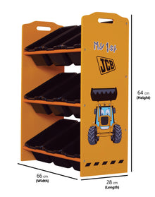 JCB 9 Bin Storage Unit for Kids - Kidsaw