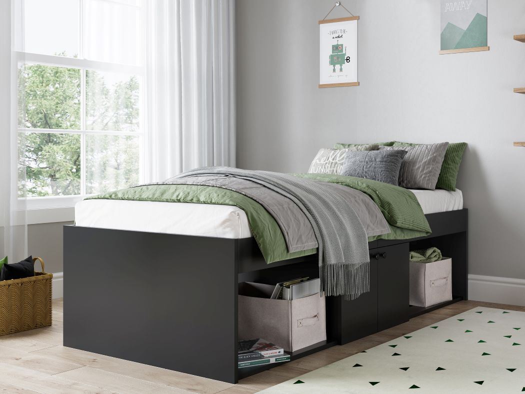 Low Single 3ft Cabin Bed BLACK