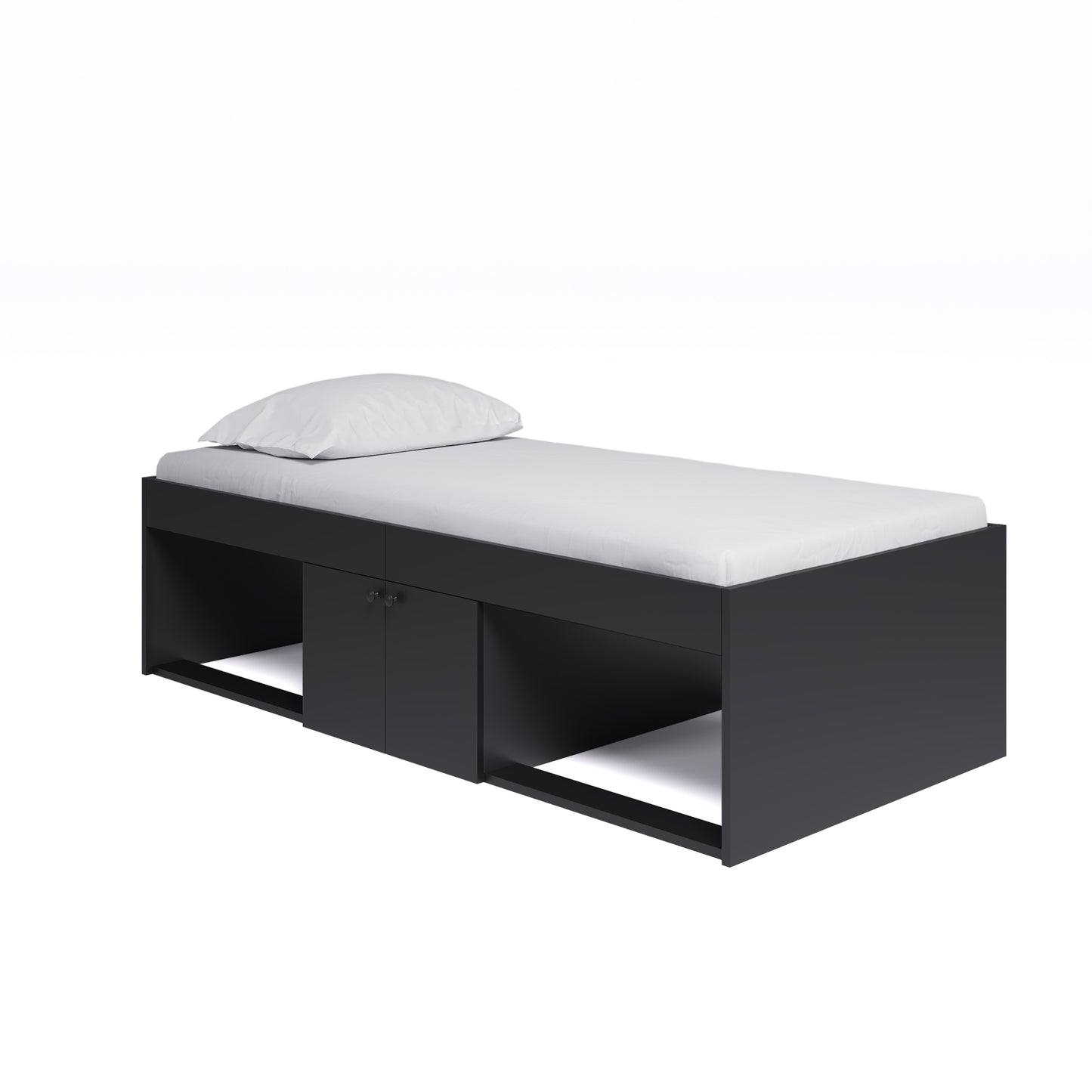 Low Single 3ft Cabin Bed BLACK