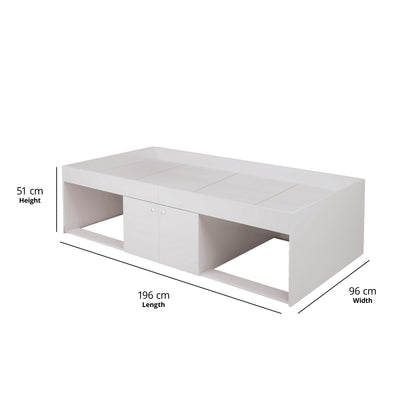 Low Single 3ft Cabin Bed WHITE