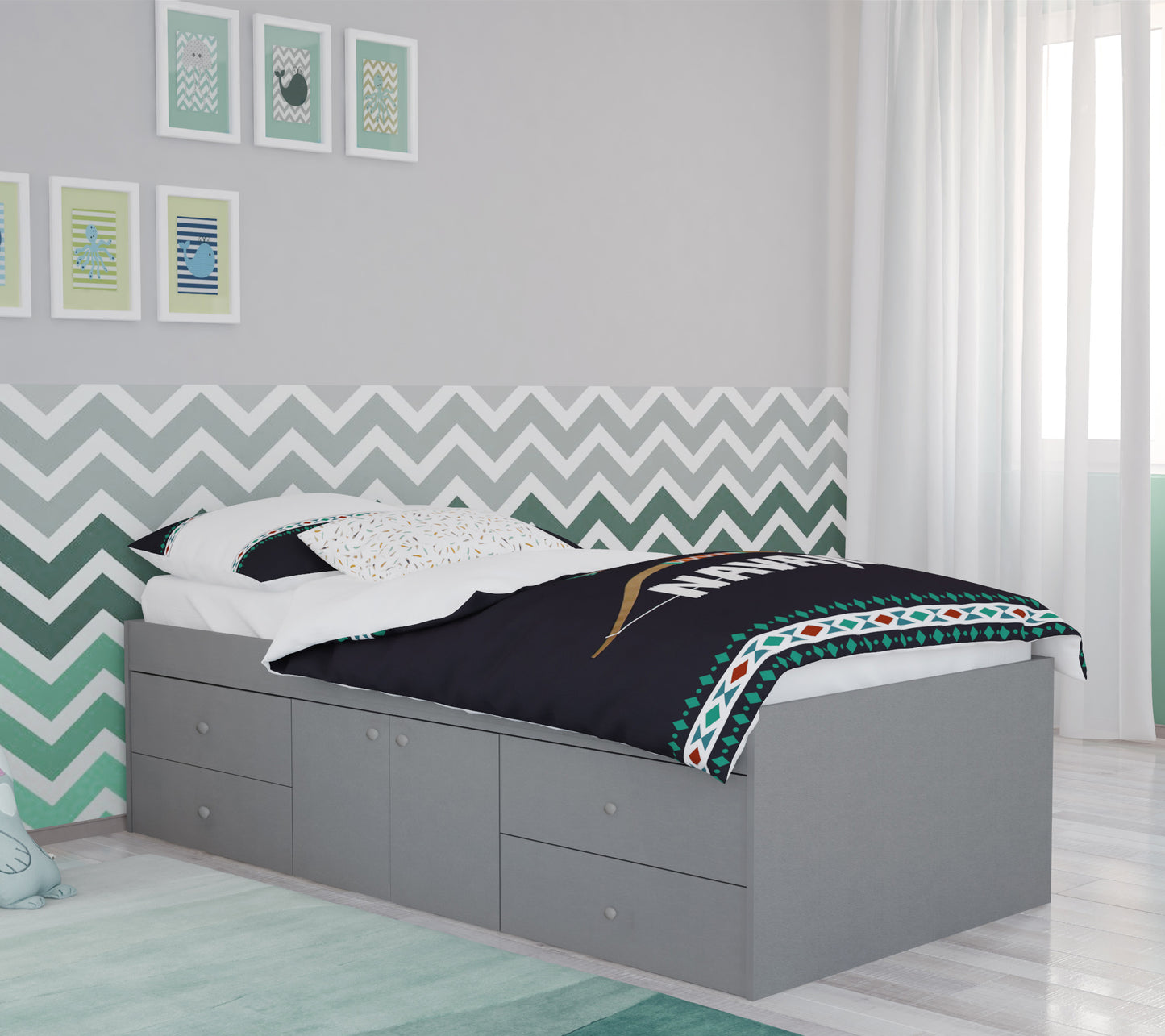 Captain's Single 3ft Cabin Bed GREY