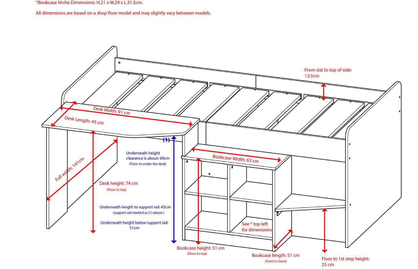 Pilot Cabin Bed Grey