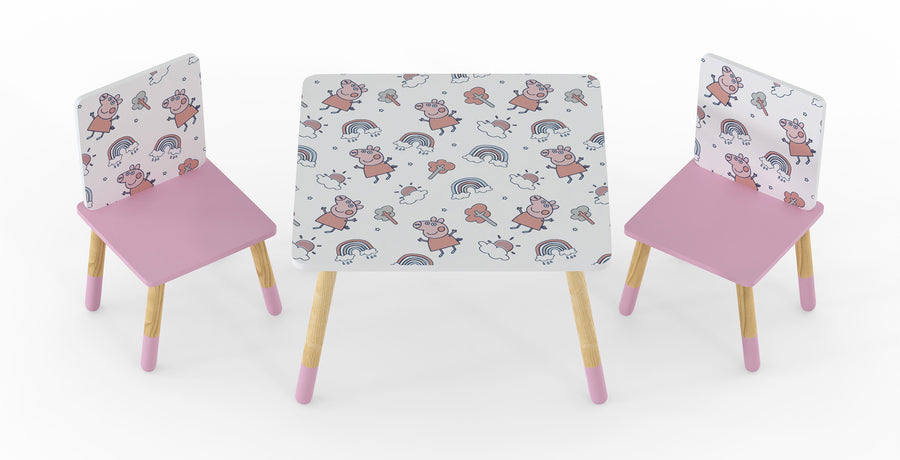 Peppa Pig Table and Chairs Set - Kidsaw