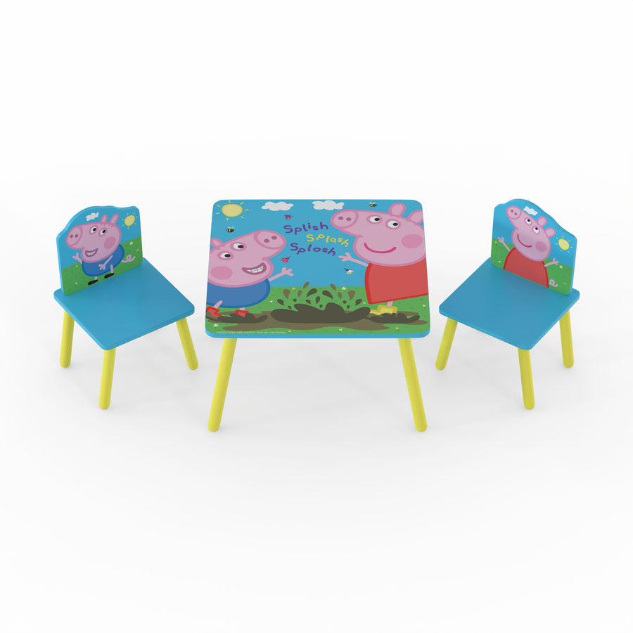 Peppa Pig Table and Chairs Set - Kidsaw