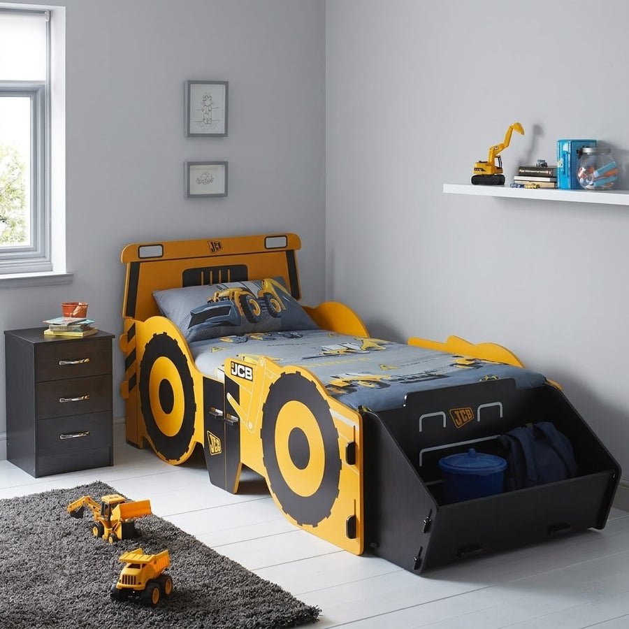 JCB 4CX Single Bed with Toybox - Kidsaw