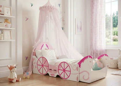 Princess Carriage Junior Bed with Toybox - Kidsaw