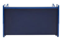 Kids racing car bed with secured slatted base